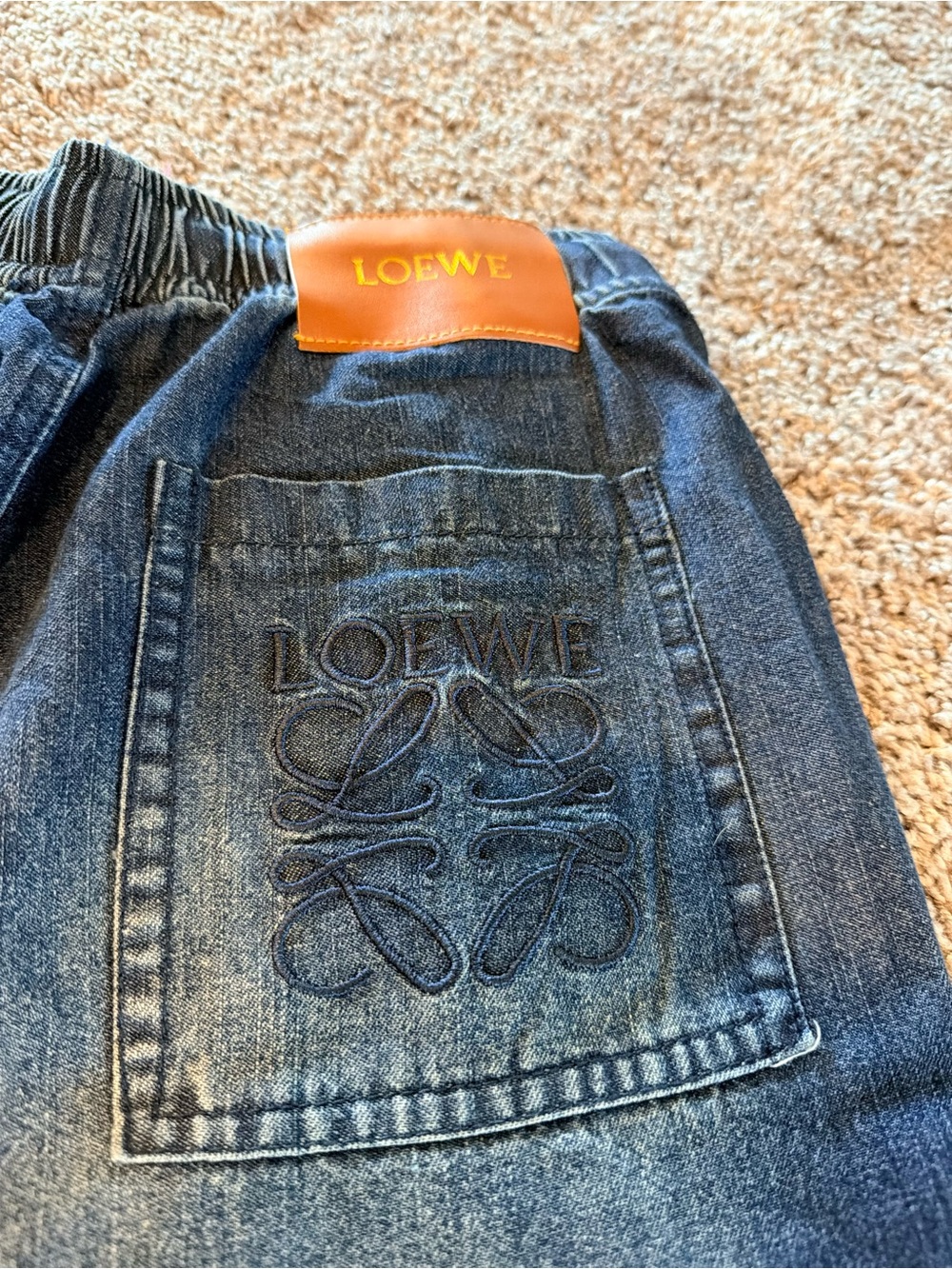 Loewe Dark Blue Wide Leg Jeans - Picture 2 of 3